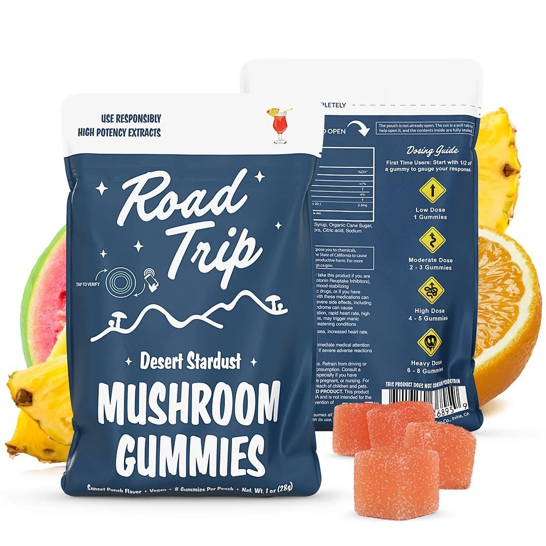 Road Trip Desert Stardust Mushroom Gummies Sunset Punch 1 SunsetPunch8pk